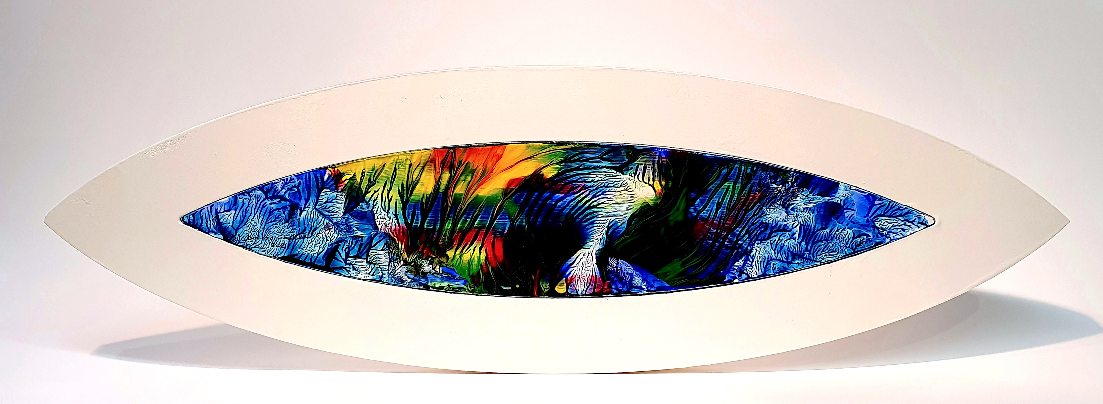 MDF Üzerine Akrilik Boya 25x50cm Göz 9 2021